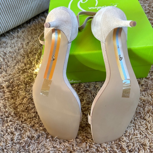 Sam Edelman Women's Peonie Kitten Heel Sandal Gold Tan Leather Size 8 - Picture 12 of 16